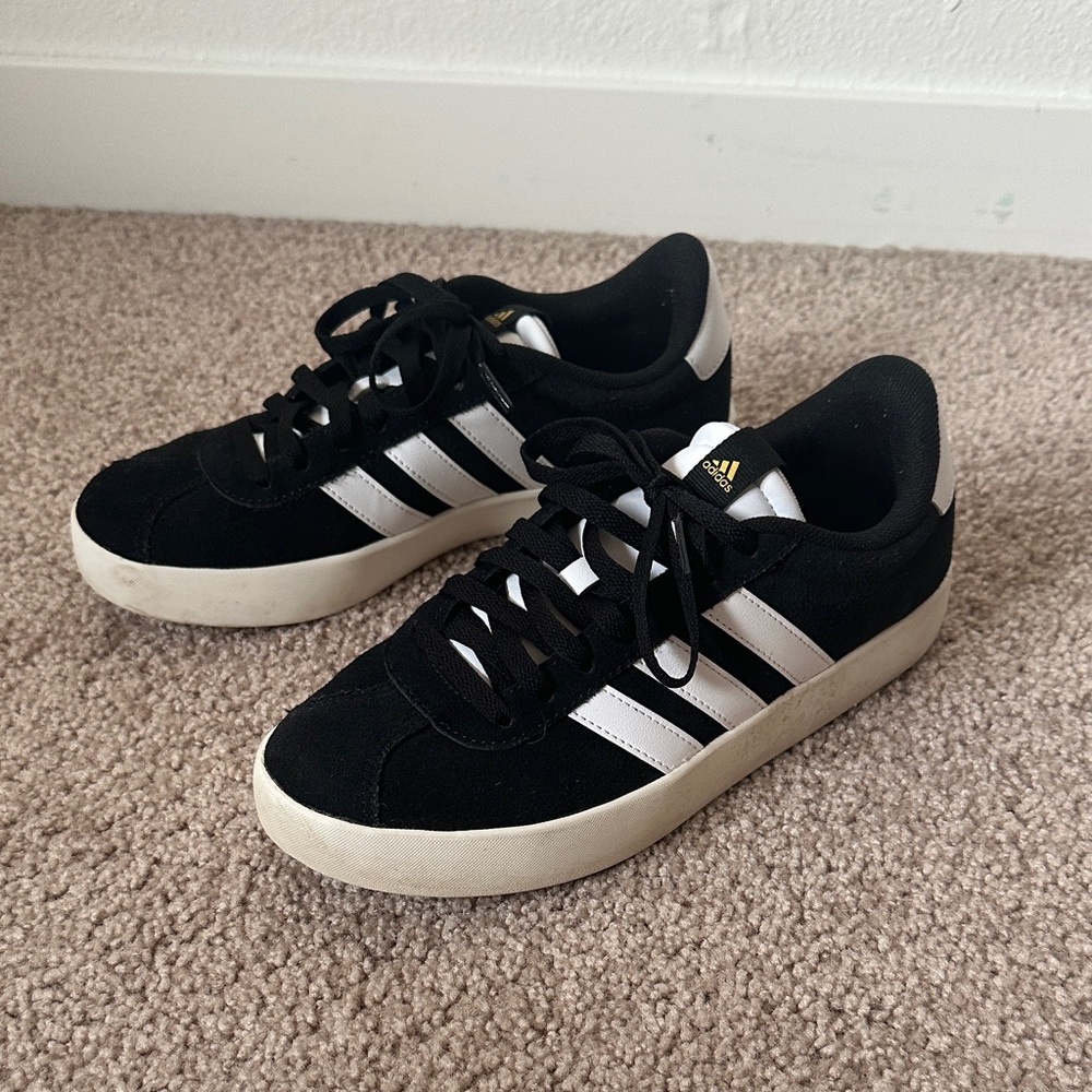 Adidas VL Court 3.0 Black and White Classic Sneakers